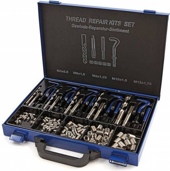 HBM M 5 - M 12 schroefdraad reparatieset met lange D2 draadbussen