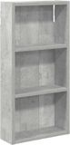 vidaXL Wandkast Beton Grijs 30 x 10 x 60,5 cm