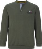 Jan Vanderstorm heren Sweatshirt - 68/70 - olijf