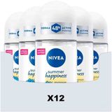 NIVEA Deodorant Roller Summer Happiness - 12 x 50 ml