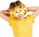 Puckator Relaxeazzz Reis set - Giraffe knuffel / reiskussen / slaapmasker - voor kinderen - Geel