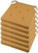 Stof Textile coussin de siège DUO - 6x - ocre - 38 x 38 x 4 cm - fermeture velcro