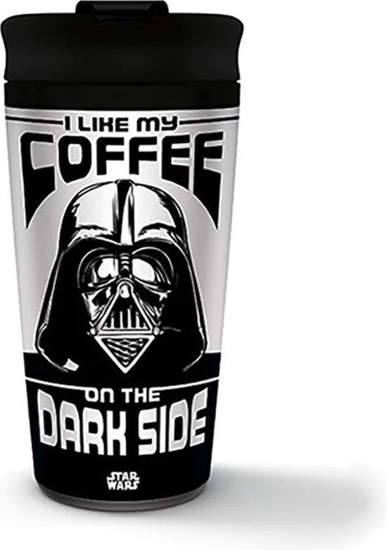 Star Wars Reisbeker - I Like My Coffee On The Dark Side - 450ml - Metaal