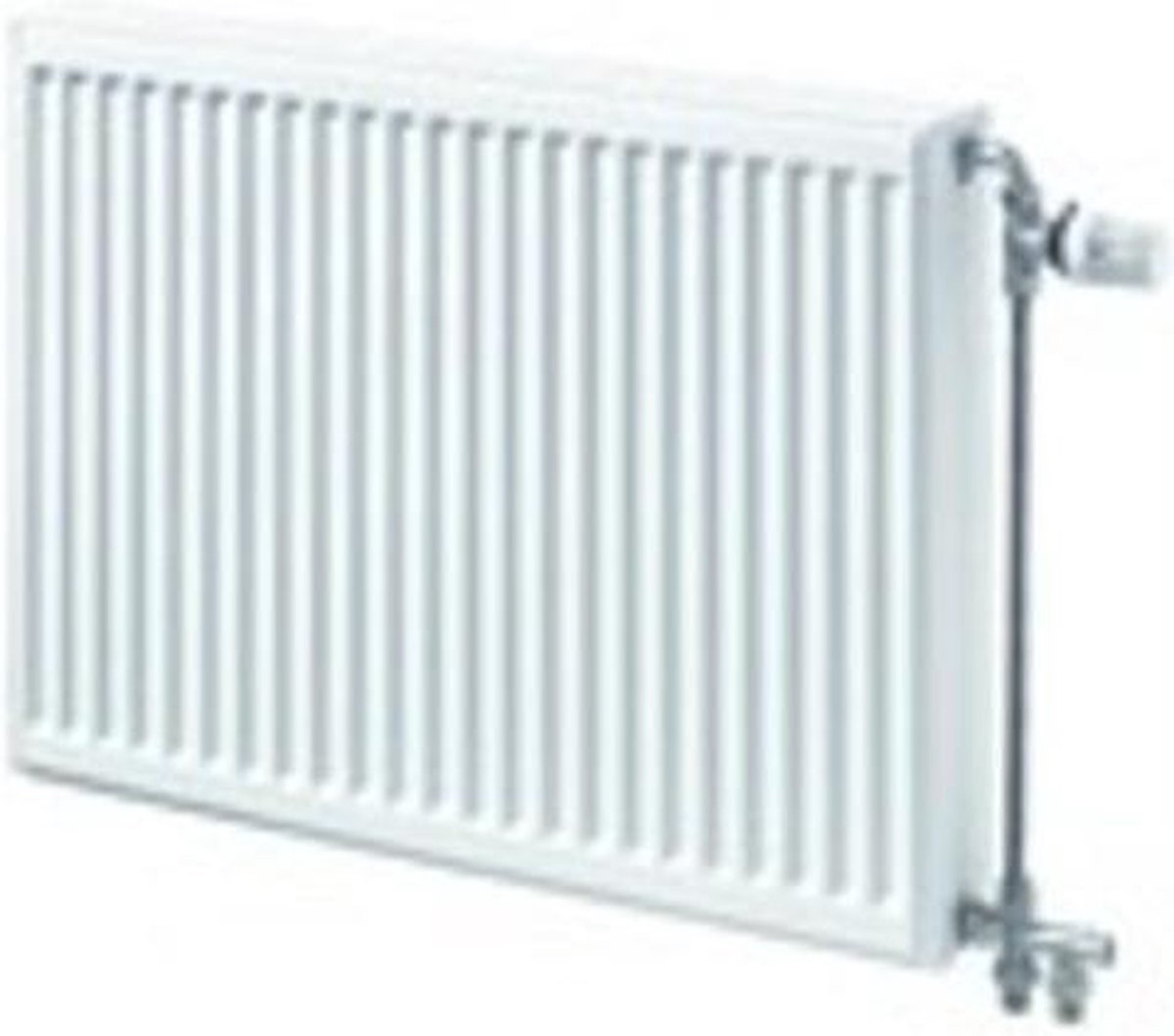 Henrad Compact All In paneelradiator 40x100cm type 22 1245watt 4 aansluitingen Staal Wit Glans