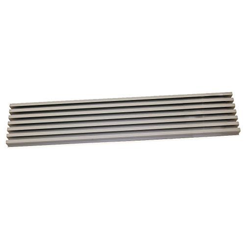 Emuca 8934869 ventilatierooster voor koel-/oven, aluminium, geanodiseerd, roestvrij staal