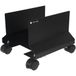 Techly 303294 PC-standaard van staal met wielen, zwart