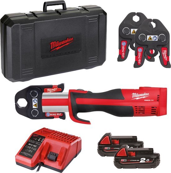 Milwaukee M18 BLHPT-202C TH-SET 18V Li-Ion accu perstang set 2x 2.0Ah accu in koffer - koolborstelloos