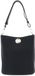 Coccinelle Nikla - Sac bandoulière en cuir 29 cm (Noir/Cognac)