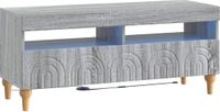 vidaXL LED tv-meubel ALKMAAR 100 x 35 x 43 cm Grijs Sonoma