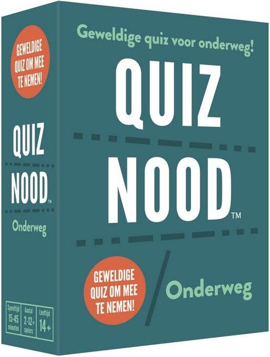Koelkastpoezie Quiz Nood - Onderweg - Partyspel - Nederlands