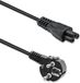 Qoltec Stroomkabel Schuko Iec C5 3X1.0Mm2 Clover Leaf 1.5M
