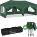 BukkitBow - Tente de réception double avec parois latérales - Tente pliable - Imperméable et résistant aux intempéries - Pavillon de jardin double - 600 x 300 cm - Vert