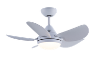 Evolar Smart Plafondventilator met Verlichting en WiFi - 76 cm - Stille Plafondlamp met Ventilator - Dimbaar Warm Wit Licht (LED) - EVO-CF30MWW