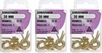 Deltafix Schroefhaken - 39 stuks - Messing Metaal - 30 mm