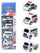 Merkloos Politieauto 5,5cm set a 4 stuks pullback