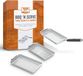 Merkloos Set van 3 Grillmanden met Clip-on Handvat - RVS BBQ Manden voor Vis en Groenten