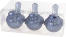 Billiet - Vanlaere 3x stuks decoratie vogels op clip blauw 10 cm