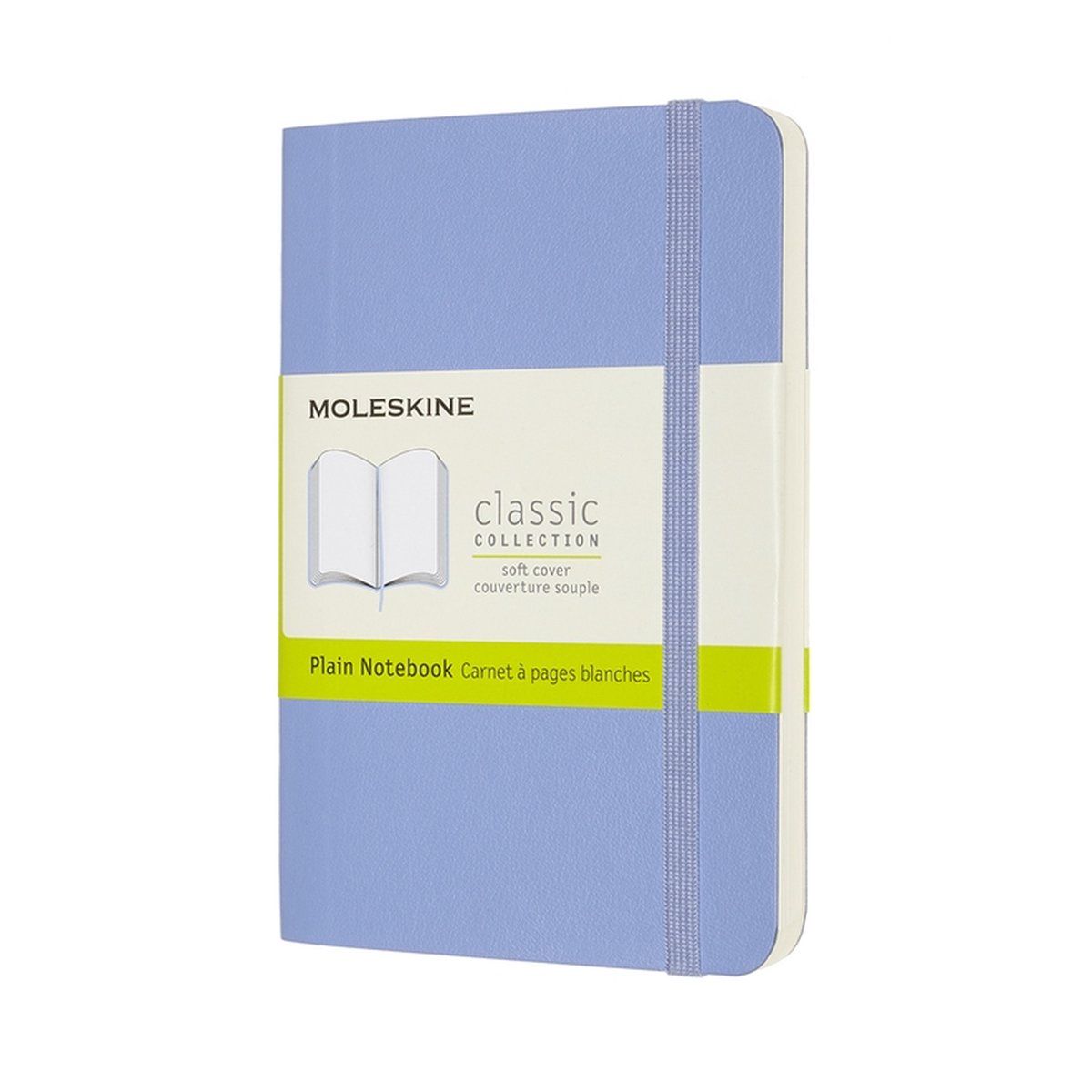 Moleskine Classic Notitieboek - Pocket - Softcover - Blanco - Hortensia Blauw - 192 pagina's