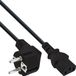 InLine Voedingskabel, Schutzkontakt naar 3-pins IEC vrouwtje, zwart, 3m