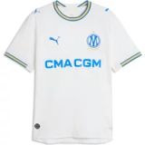 PUMA Olympique Marseille 2026/27 Authentic Home Shirt Men's White/Blue Polyester Size S