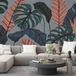 Papier peint panoramique feuilles tropicales 390 cm x 219 cm