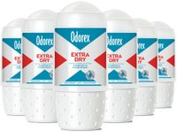 Odorex Deodorant roller Extra Dry - 6 x 50 ml - Voordeelverpakking