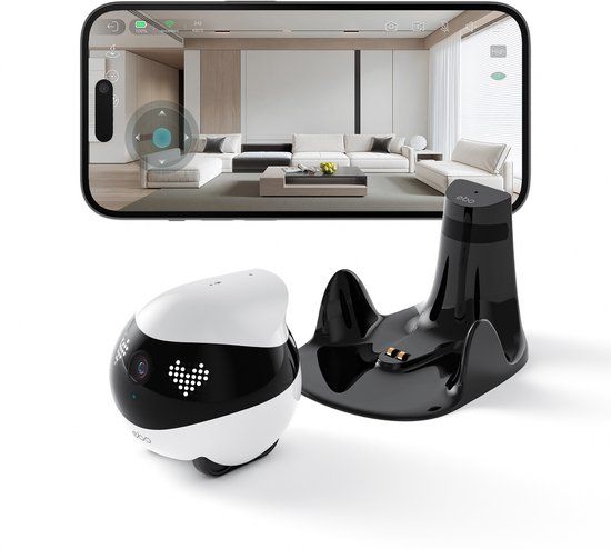 Enabot EBO Air 2 - Intelligente Volgrobot - 2K Ultra HD Camera - Speaker - Microfoon - Wit