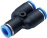 Tru Components Y-koppeling PW6-4 Buis-Ø: 6 mm, 4 mm 1 stuk