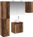 vidaXL Meuble de salle de bain - set - 5 - pièces - Vieux - bois - Travaillé - bois