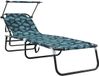vidaXL Lit de soleil pliable oxford multicolore