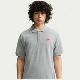 Nike Sportswear Shirt 'CLUB' lichtgrijs / knalrood