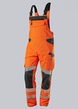 BP 2041-844-6556 tuinbroek voor heren, 79,5% polyester, 16,5% katoen, 4% elastolefine, warmoranje/antraciet, moderne pasvorm, maat 56/58 l