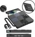 Lecteur CD/DVD externe pour Windows/Mac, avec 4 ports USB, 1 port USB-C, fente pour carte SD/TF et protection anti-choc
