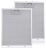 Merkloos Solidchoice - 2 Aluminium Vetfilters voor Afzuigkap - Vervangingsfilters 320 x 260 mm