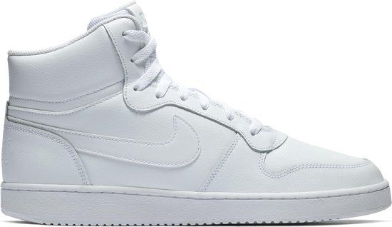 Nike Ebernon Mid Heren Sneakers - White/White