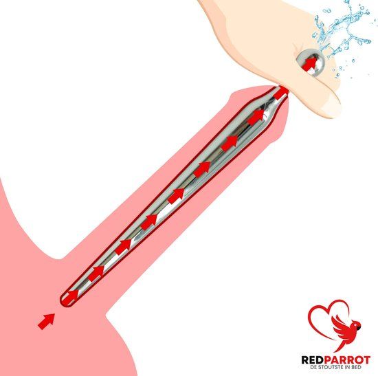 RVS penis plug - Zilver - 0.4 cm diameter