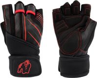Gorilla Wear Dallas Sport & Fitness Handschoenen Heren & Dames 2.0 - Zwart/Rood - L
