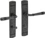 INTERSTEEL Poignée de porte Emily sur rosace WC78/8 gris vieilli