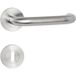 Hermat BASIC 01 acier inoxydable butée de porte, BB - porte de chambre en acier inoxydable mat