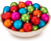 Inge's Christmas Decor Gmbh Petites boules de Noël - 52x pièces - coloré - plastique - 4 cm