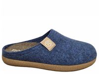 Rohde 6440 54 Pantoffels Open Sloffen Blauw Vilt Dames - Blauw - 38