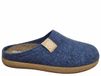 Rohde 6440 54 Pantoffels Open Sloffen Blauw Vilt Dames - Blauw - 38