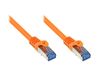 Alcasa Cat6a 7,5m S/FTP (S-STP) Netzwerkkabel Orange