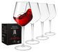 Set de 4 verres à vin réutilisables en plastique avec boîte cadeau