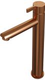 Brauer Copper Edition Verhoogde Opbouw Wastafelmengkraan Model E Koper Geborsteld PVD