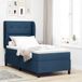 Prolenta Maison Exclusive - Boxspringbed met hoofdeinde, blauw, 100 x 200 cm, gestoffeerd
