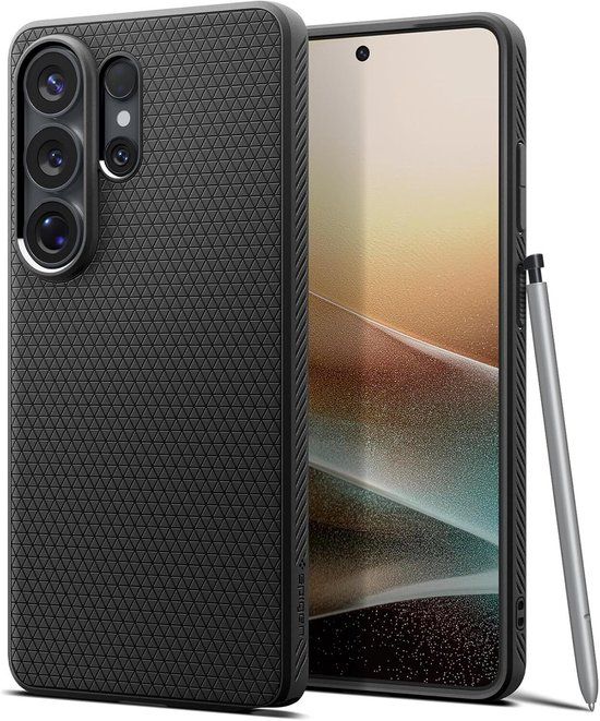 Spigen Liquid Air Back Cover Flexibel TPU Matte Zwart Geschikt voor Samsung Galaxy S26 Ultra