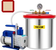 VEVOR VacuüMpomp VacuüMkamerkit 5 Gal 5CFM 1/3HP 1 Stage