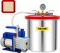VEVOR VacuüMpomp VacuüMkamerkit 5 Gal 5CFM 1/3HP 1 Stage
