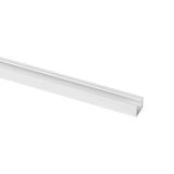 Prolumia Top Line Aluminium profiel 3m, wit RAL 9003 mat, Opbouw, 15mm
